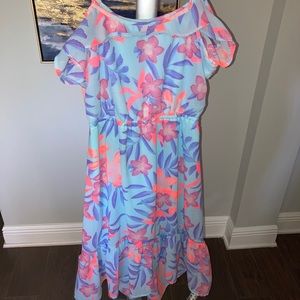 Childrens Place floral tropical dress 10/12 kids